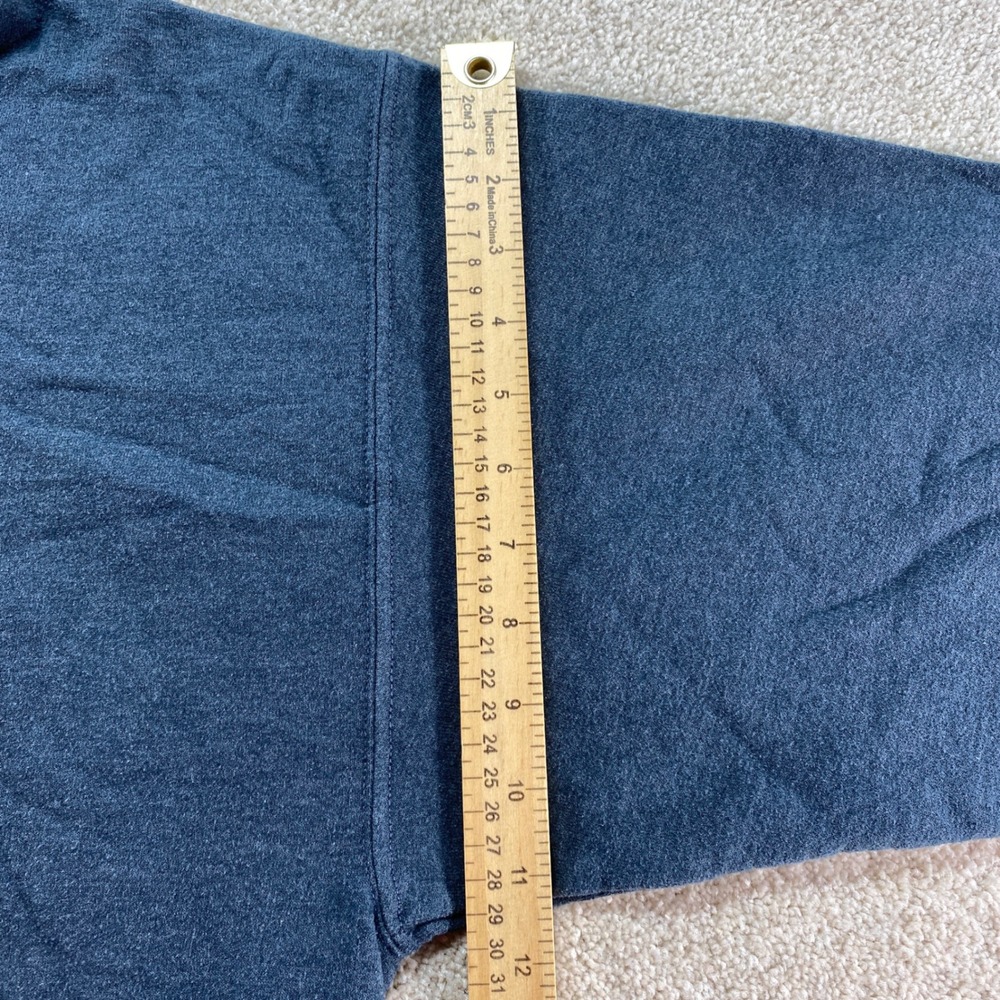 Gildan Chicago Flag Hoodie‎ Mens XL Gray Distressed Graphic Print Sweatshirt - Picture 5 of 13